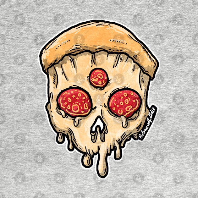 Pizza Skull by TheLoneWolfStudio